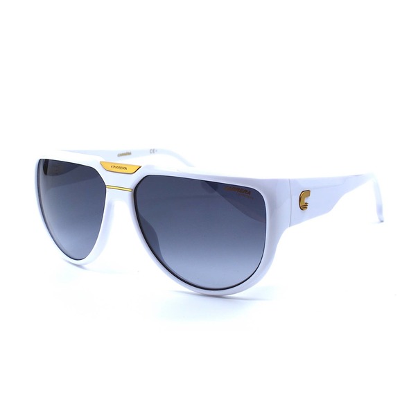 BRAND NEW CARRERA FLAGLAB-13 WHITE GREY GRADIENT SHIELD SUNGLASSES - Picture 3 of 13